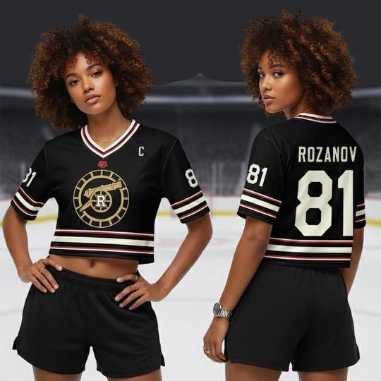 Discover ROZANOV & HOLLANDER Crop Top Football Jersey, Heated Rivalry Football Jersey, Ilya Rozanov Shane Hollander, Hollander Rozanov shirt