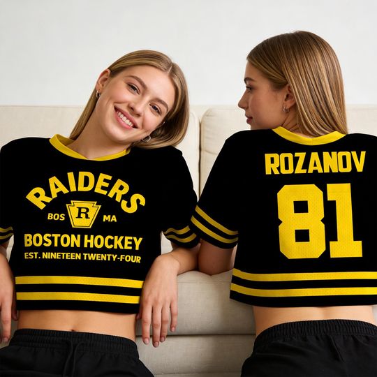 Discover Personalized Ilya Rozanov 81 Boston Hockey Jersey Hudson Williams Connor Storrie Crop Top Jersey Heated Rivalry Inspired Game-Day Outfit