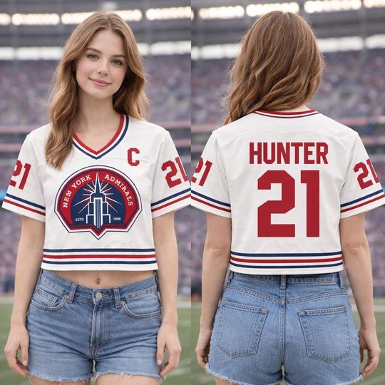Discover Womens Cropped Baseball Jersey  Vintage Varsity Style  Game Day Outfit  Custom Name Number Shirt