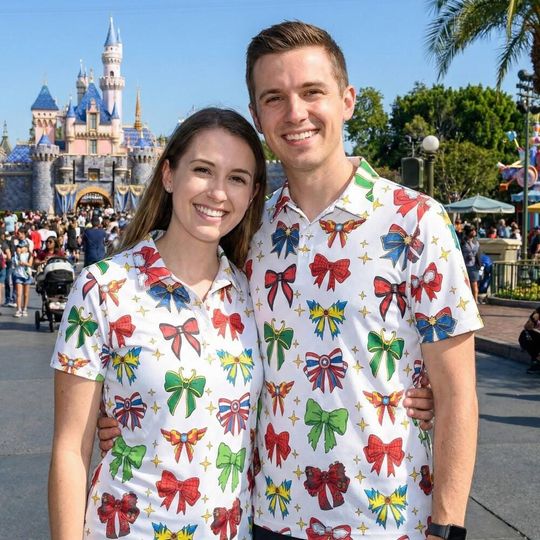 Discover Whimsical Superhero Bows Comic Polo Shirt, Avengers Marvel Inspired Coquette Ribbon Design, Super Hero Fan Men Golf Shirt Father Day Gift