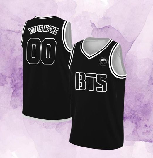 Discover Custom Basketball Jersey Personalized Name Number BTS Fan Lovers Players for Adult , BTS Fan Lovers Kpop Fan Gift for Girl Women