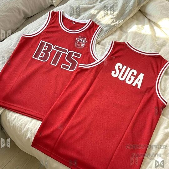 Discover Custom Name Number BTS Fan Jersey, Personalized Kpop Basketball Top, Gift for Kpop Lovers, Women & Teen Girls