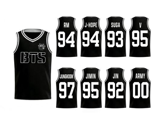 Discover Custom BTS Basketball Jersey, Kpop Concert Shirt, BTS Fan Lovers Players for Adult , BTS Fan Lovers Kpop Fan Gift for Girl Women Men