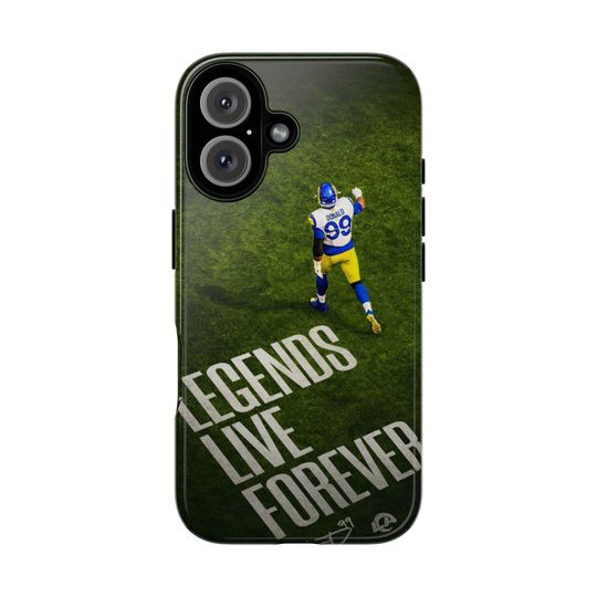 Discover Legends Live Forever Phone Case LA Rams Phone Case Compatible with iPhone 12, 13, 14, 15, 16 & Samsung Galaxy S21, S22, S23 S24 series