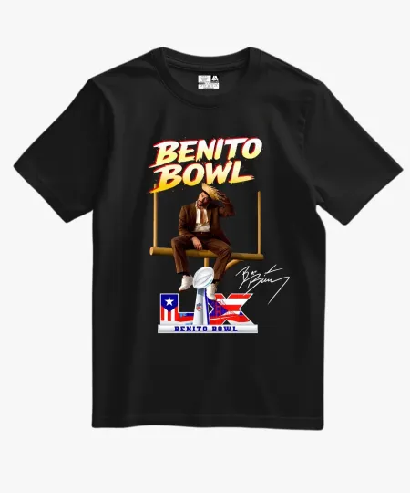 Discover Custom Bad Bunny T-Shirt Benito Bowl