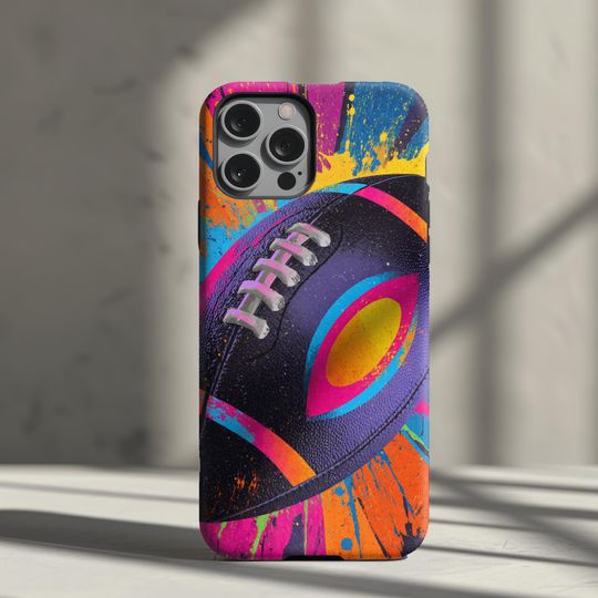 Discover Football Tough Phone Case: iPhone, Samsung & Pixel | NCAA, football Sports Gift (MagSafe Available)