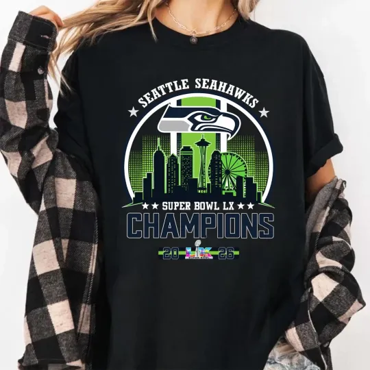 Discover Seahawks Bowl LX Champions 2026 Unisex T-Shirt
