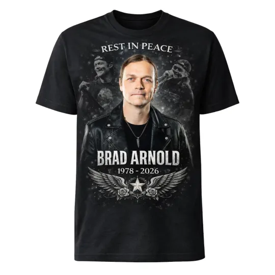 Discover R.I.P Brad Arnold 1978-2026 3 Doors Down Band T-Shirt