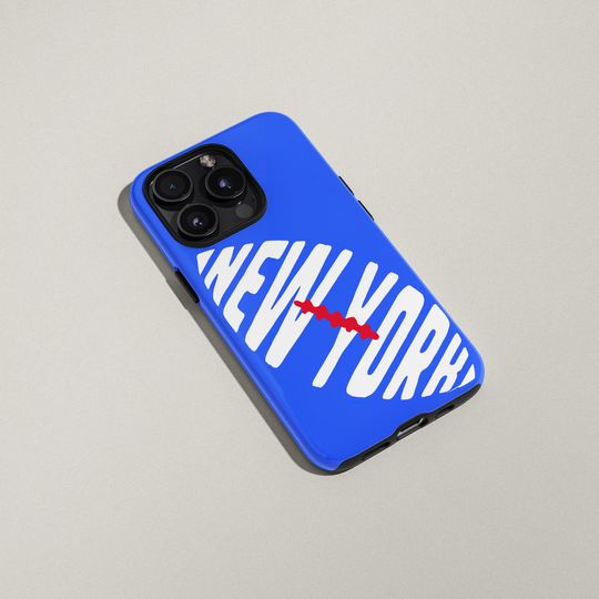 Discover Retro NY Football Phone Case: Impact-Resistant iPhone & Galaxy Cover