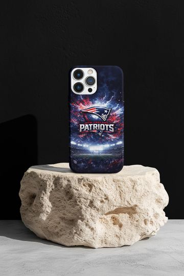 New England Patriots iPhone Case,  football Playoffs Stadium Design, Tough Protective Phone Case for Patriots Fans,  Matte Finish