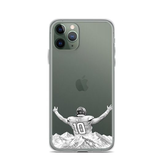 Broncos Mountain iPhone Case | Minimalist Football Phone Case | Sports Aesthetic Phone Cover | football Fan Gift