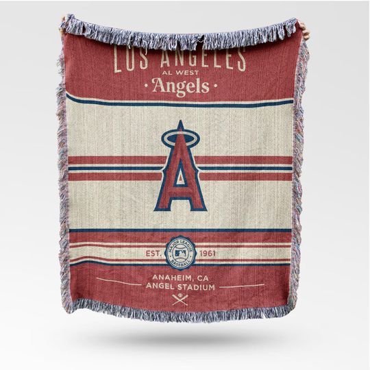 Discover Los Angeles Angels Vintage-Styled Woven Blanket