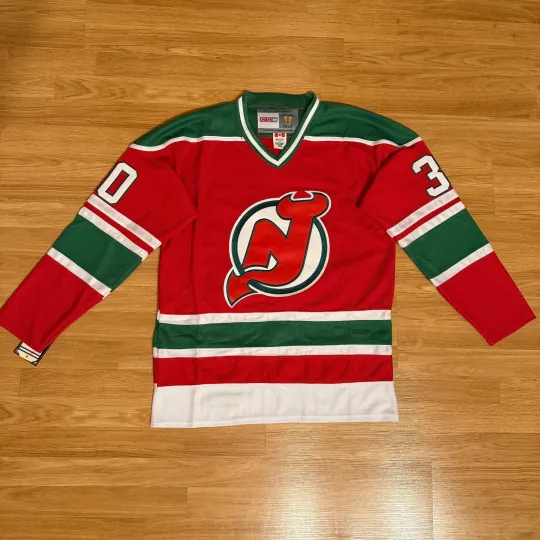 Discover Martin Brodeur New Jersey Devils Men's Hockey Jersey Red Green