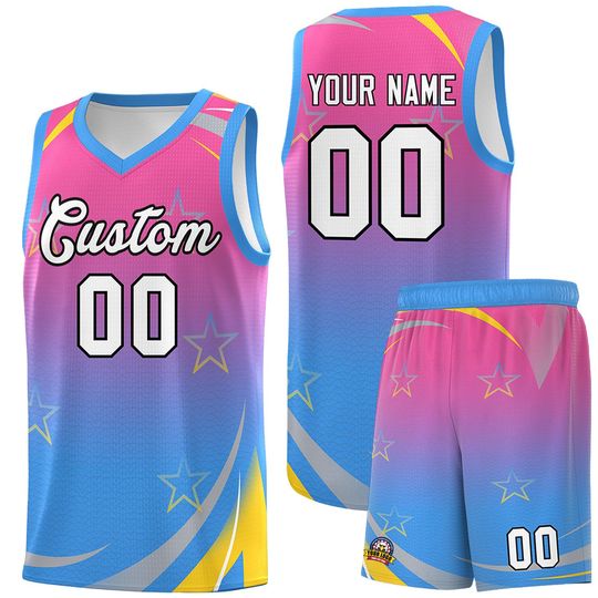 Discover Custom Basketball Jersey Set: Personalized Star Women Men Fathers' Day Christmas Gifts