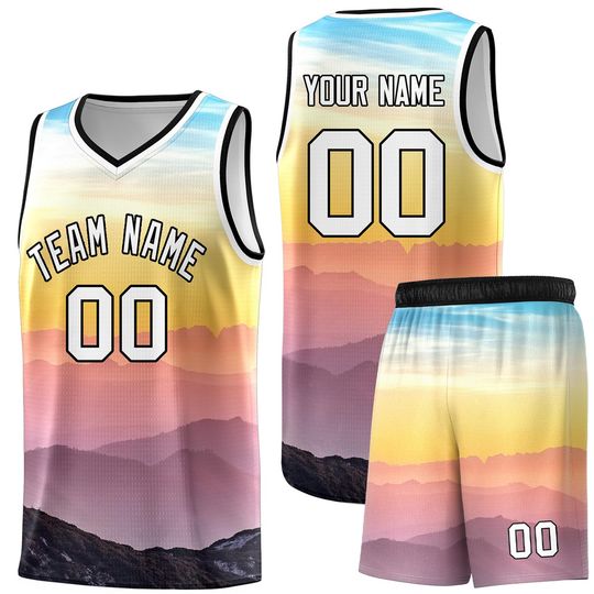 Discover Custom Basketball Jersey Set: Personalized Name & Number, Sportswear Gift