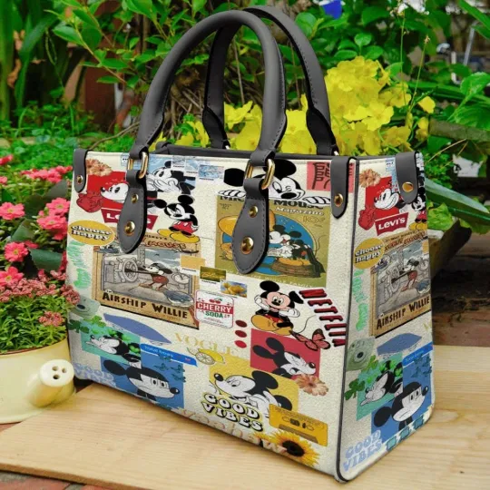 Discover Mickey Mouse Leather Bag Handbag Gift For Women