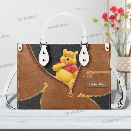 Discover Personalized Winnie The Pooh Leather Handbag
