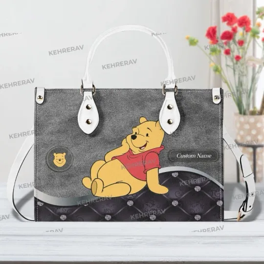 Discover Personalized Winnie The Pooh Leather Handbag