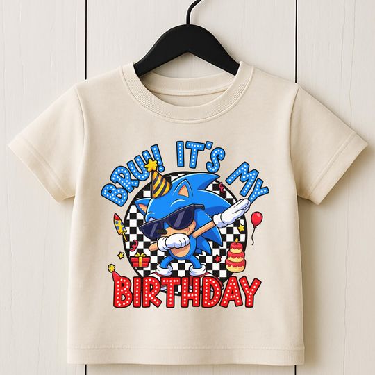 Discover Sonic Birthday Shirt | Custom Sonic Shirt | Sonic Family Shirts | Birthday Party Shirt