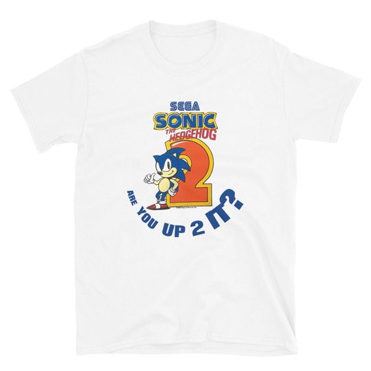 Discover Sonic 2 Sega Genesis Sonic The Hedgehog 90s Promo Throwback T-Shirt