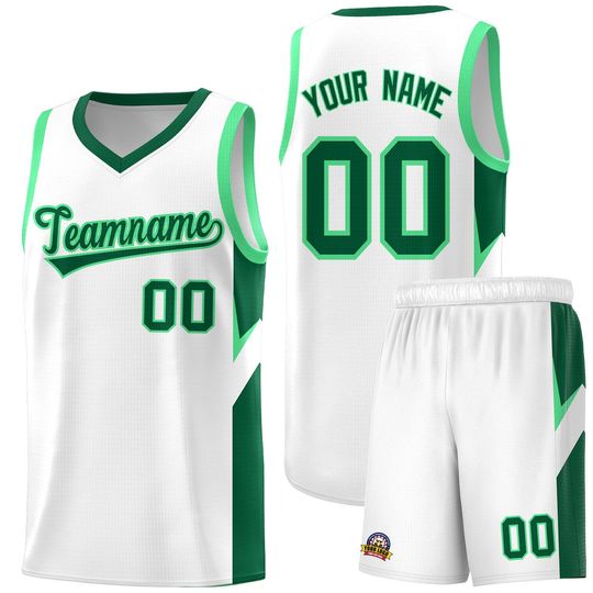 Discover Custom Basketball Jersey Men Women Personalized Printed Tackle Twill Team Uniform Name Number Game Day Jersey Retro Style Sports Gift