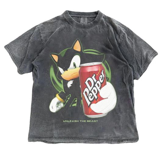 Funny Hedgehog Dr Pepper Shirt, Unlesh The Beast T-Shirt, Shadow the Hedgehog Shirt