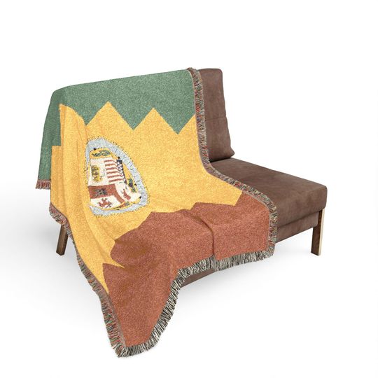 Discover Los Angeles Flag Woven Blanket Jacquard Throw City Pride California Home Decor Gift