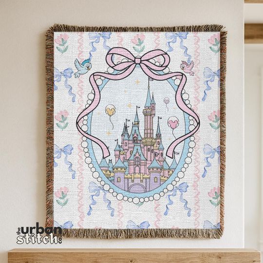 Discover Happiest Place on Earth Castle Throw Blanket: Gift for her