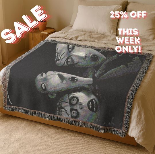 Discover Nightmare Before Christmas Woven Blanket, Jack Skellington Disney Throw