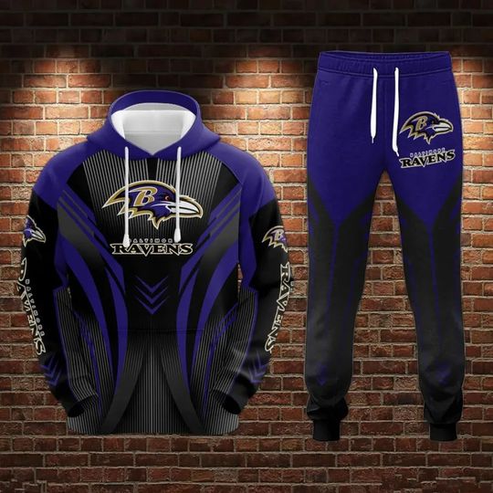 Baltimore Ravens Hoodie Jogger Set