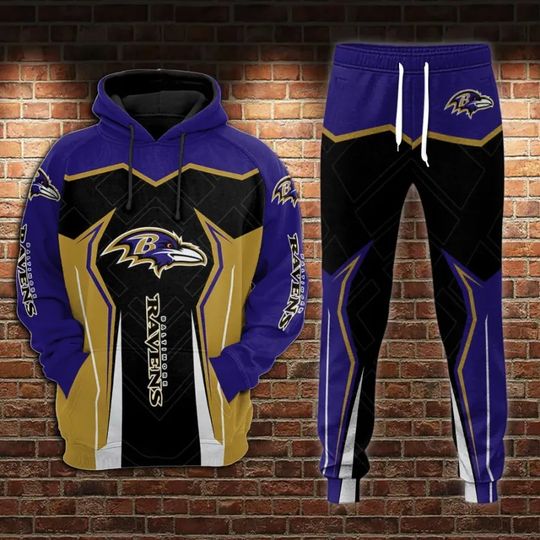 Baltimore Ravens Hoodie Jogger Set