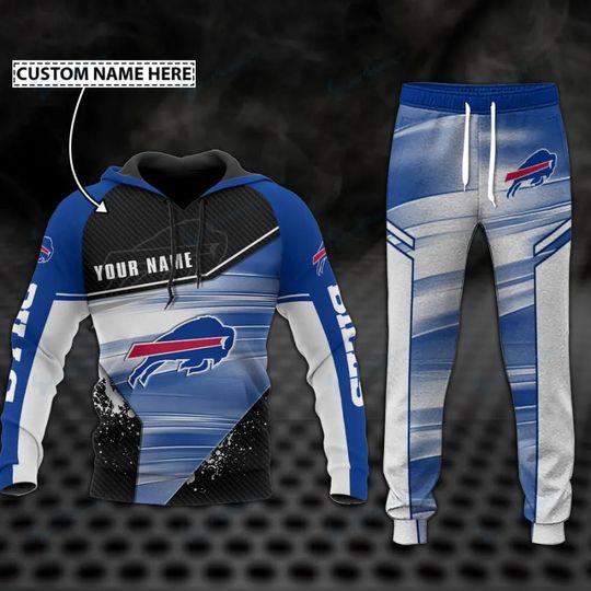 Discover Buffalo Bills Personalized Hoodie Jogger Set