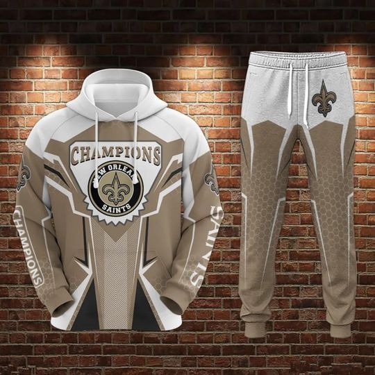 Champion – New Orleans Saints Hoodie Jogger Set