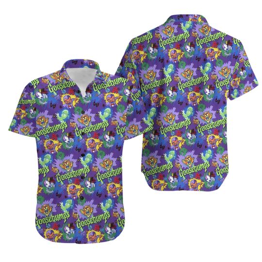 Goosebumps Hawaiian Button Down Shirt