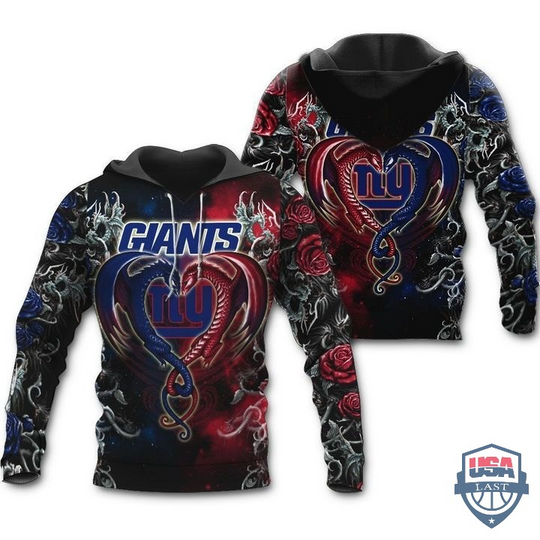 Discover New York Giants Dragon football 3D Hoodie
