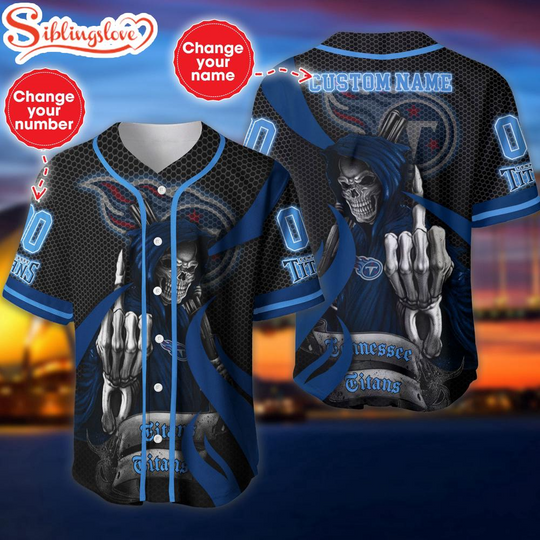 Custom Name And Number Tennessee Titans football Football Team Baseball Jersey For Fans