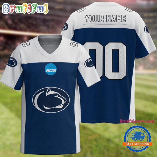 NCAA Penn State Nittany Lions Sport Team New Season Personalized Football Jersey