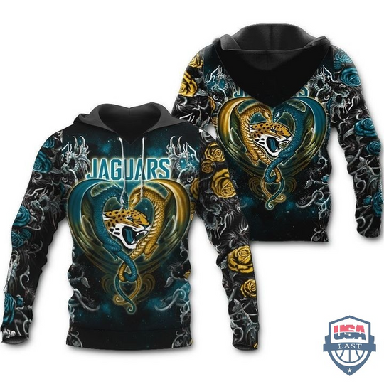 Jacksonville Jaguars Dragon football 3D Hoodie