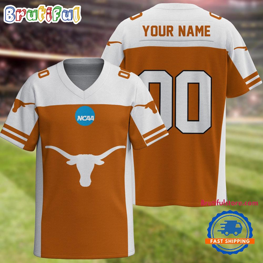 Discover NCAA Texas Longhorns Sport Team New Season Personalized Football Jersey