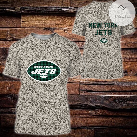 Discover New York Jets Plaid Flannel All Over Print T-Shirt