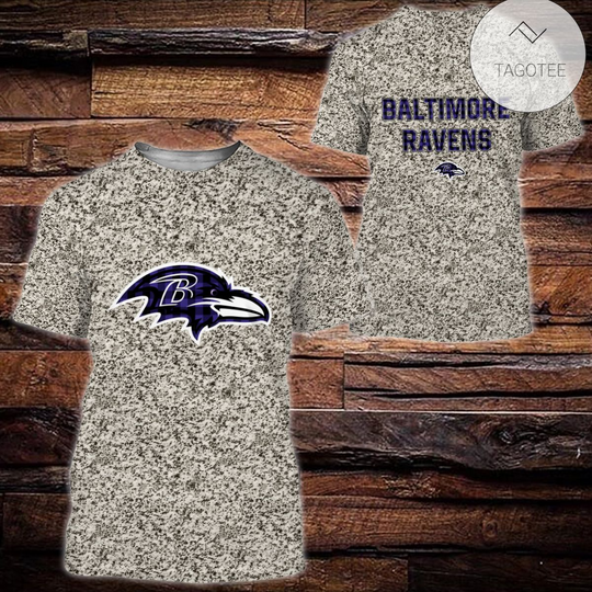 Baltimore Ravens Plaid Flannel All Over Print T-Shirt