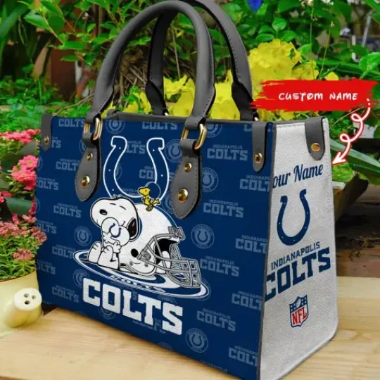 Indianapolis Coltss Personalized Leather Hand Bag BB146