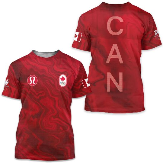 Team Canada 2026 Winter Olympics 3D T-Shirt