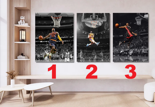 Discover LeBron James Dunk Poster Wall Art: Basketball Fan Gift