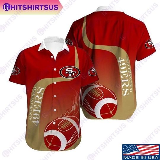 San Francisco 49Ers Rooster Hawaiian Shirt