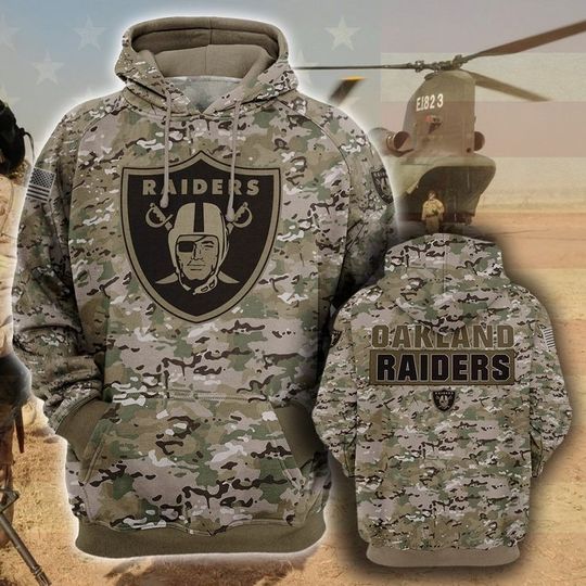 Pullover Hoodie Military Raiders 3D Hoodie