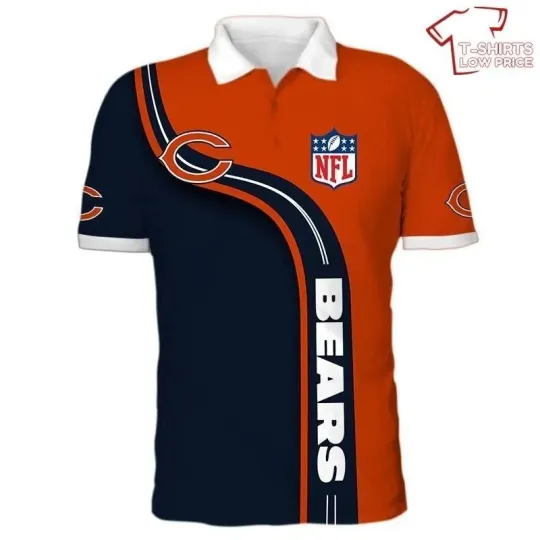 Discover Chicago Football Team Bearss 3D Polo Shirt