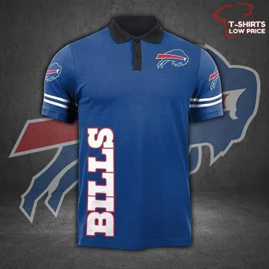 Discover Buffalo Football Team Billss 3D Polo Shirt