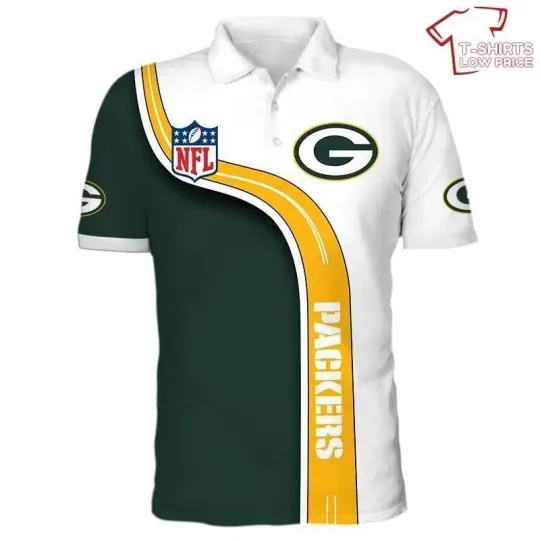 Discover Green Bay Football Team Packerss 3D Polo Shirt