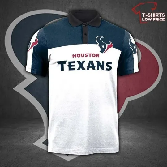 Discover Houston Football Team Texanss Polo Shirt